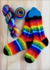.'Absolute Rainbow' Vesper Sock Yarn DYED TO ORDER