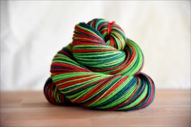 'The Holly & The Ivy'  Vesper Sock Yarn DYED TO ORDER