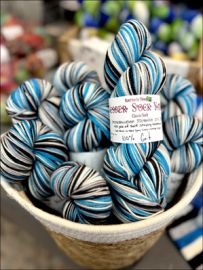 .'100% Grit ' Lions Inspired Colorway! Vesper Sock Yarn DYED TO ORDER